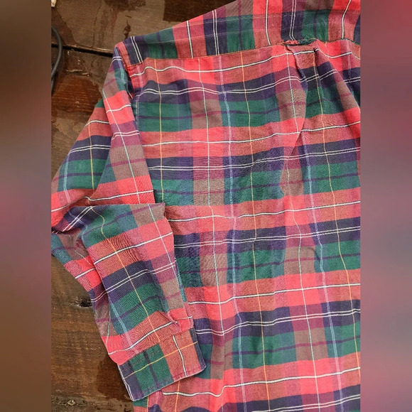 🤴👔 Plaid long sleeve button down shirt in size XXLT - Picture 13 of 16